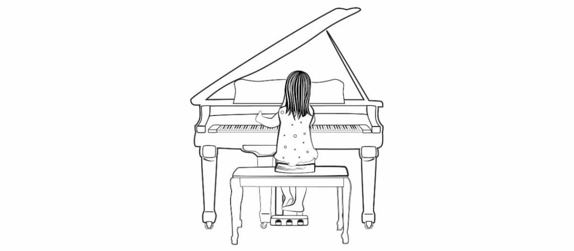 House Concerts — piano illustration