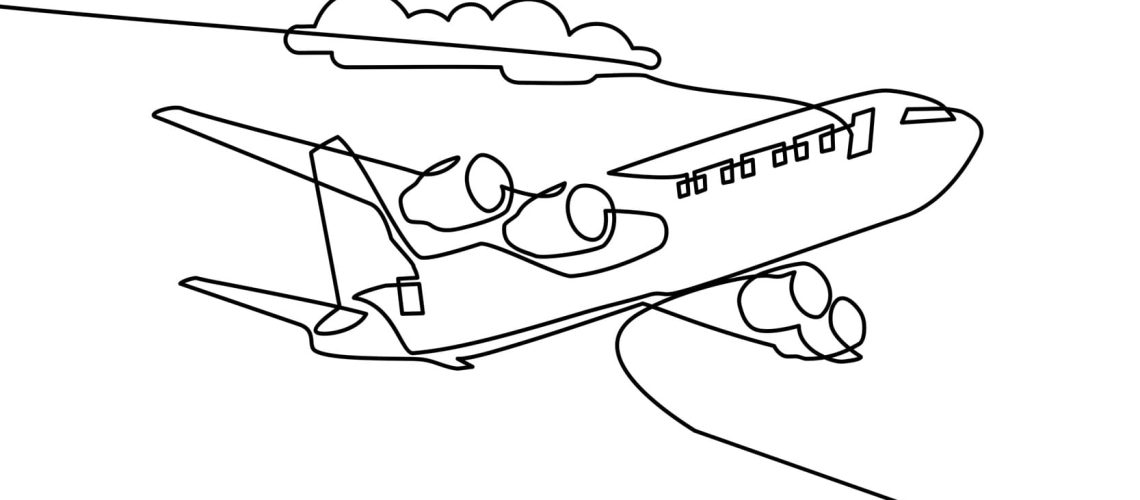one line drawing plane