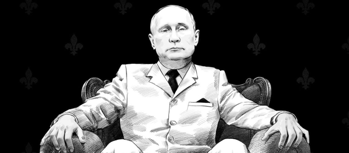 Vladimir,Putin.,Portrait,Drawing,Illustration.,April,20,,2020