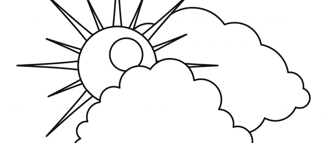 Cloudy,Icon.,Outline,Illustration,Of,Cloudy,Icon,For,Web